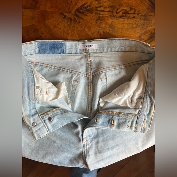 Re/Done High Rise Loose - Bleach Destroy - Picture 5 of 9